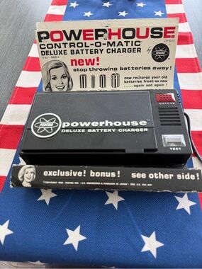 NEW 1968 Fedtro Powerhouse Control-O-Matic Deluxe Battery Charger for Collectors